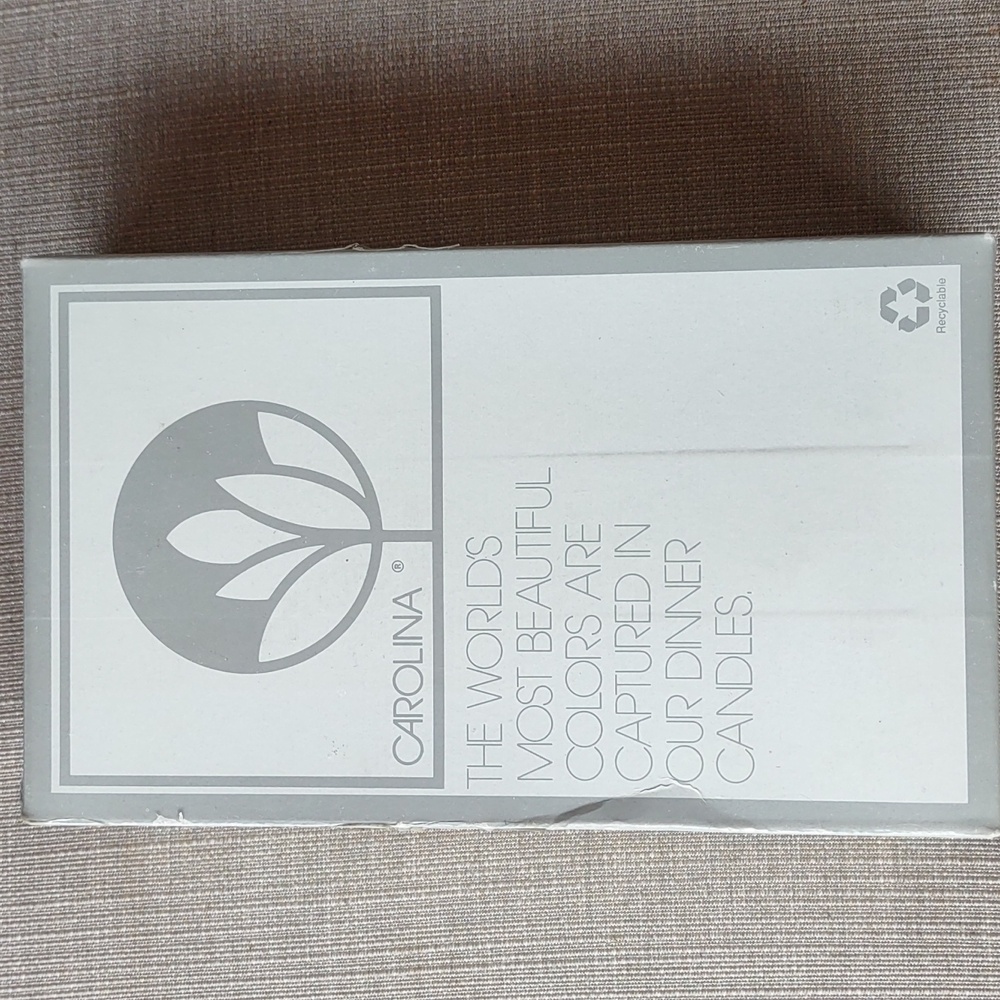 Ivory heritage dinner candles, by Carolina, 10-8 in